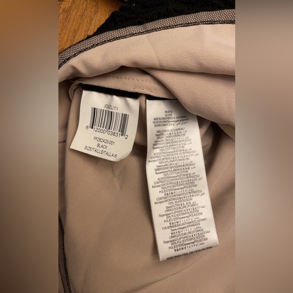 BCBGMAXAZRIA Joselyn Fit & Flare Black Sleeveless Lace Floral Mini Dress Size 6 - Picture 9 of 10